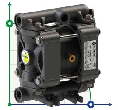 Bomba neumática de membrana PHOENIX P18 POM HYTREL+PTFE ATEX
