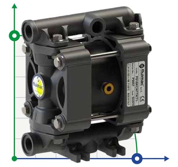 PHOENIX P18 PP SANTOPRENE Pompe pneumatique à membrane ATEX
