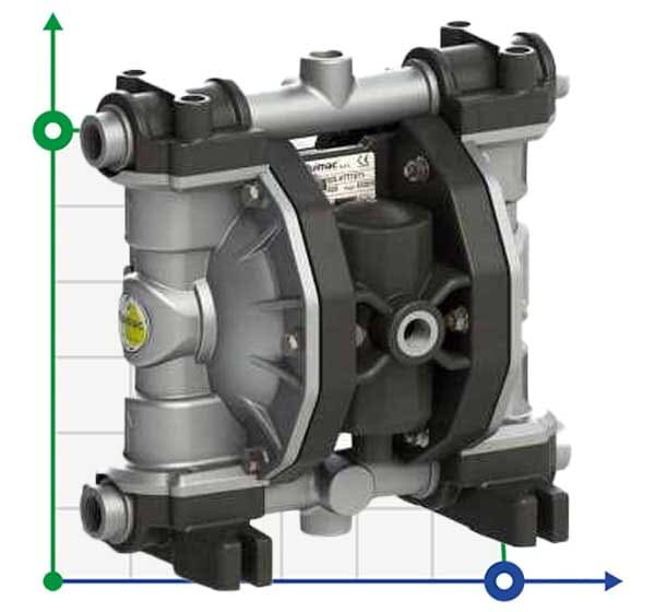 PHOENIX P65 ALU HYTREL + PTFE ATEX пневматичний мембранний насос