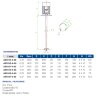 Mélangeur à grande vitesse pour le mélange de suspensions FLUIMAC AM 018-4-60, 0,18 kW, 1 400 tr/min, 380 V