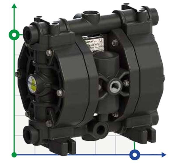 Pneumatic Membrane Pump PHOENIX P65 PVDF ATEX