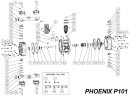 Joint torique, PTFE, PHOENIX P65, P100, P101, P0050GN004988TF
