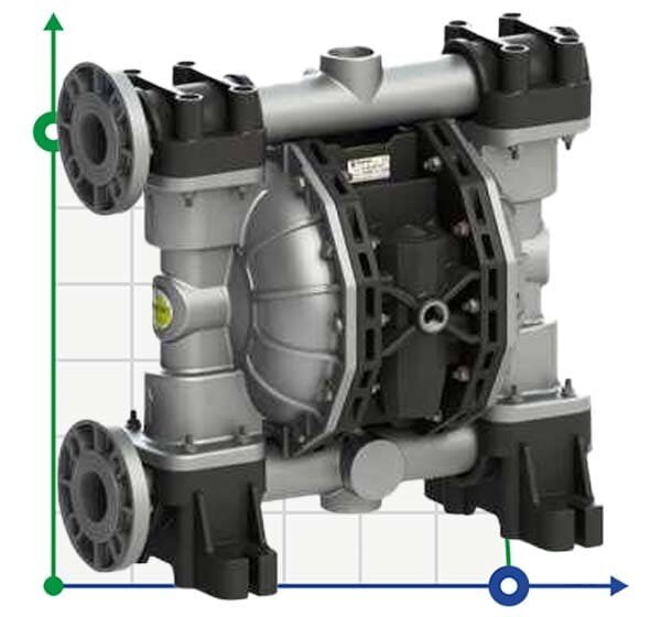 Membranpumpe für Lacke PHOENIX P700 ALU SANTOPRENE+PTFE, 700 l/min