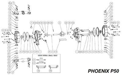 Верхнее уплотнительное кольцо, EPDM, PHOENIX P50, P65, P100, P101