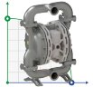 PF0400 food grade pump FLUIMAC PHOENIX FOOD AISI316, 380 l/min pneumatic diaphragm pump