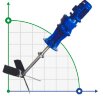 Низкооборотная мешалка для перемешивания реагентов FLUIMAC RLV 075-4-90/100, 0,75 кВт, 90 об/мин, 380V
