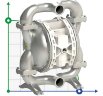 PF0700 Pompe pneumatique à membrane FDA alimentaire FLUIMAC PHOENIX FOOD AISI316, 700 l/min