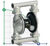 PF1000 Pompe à membrane pneumatique FLUIMAC PHOENIX FOOD AISI316, 1050 l/min, qualité alimentaire FDA
