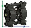 Пневматический мембранный насос плавиковой кислоты PHOENIX P252 PVDF SANTOPRENE+PTFE, 250 л/мин