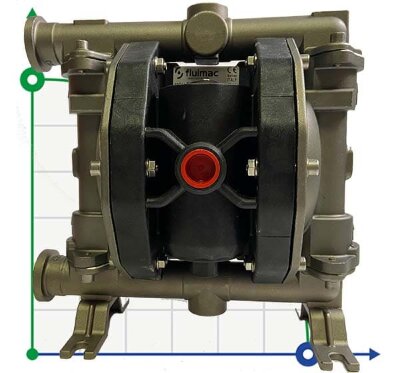 Пневматический мембранный насос PHOENIX 100-AISI 3/4, P100-SHTSSV1