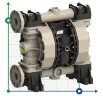 Pompe à membrane pour acide sulfurique PHOENIX P700 PP SANTOPRENE+PTFE, 700 l/min