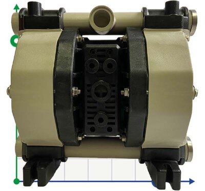 Пневматический мембранный насос PHOENIX 100-PP 3/4, P100-PHTTPT