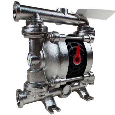 Pneumatische Membranpumpe PHOENIX P35 AISI316 HYTREL+PTFE, 35 l/hv für Koagulantu
