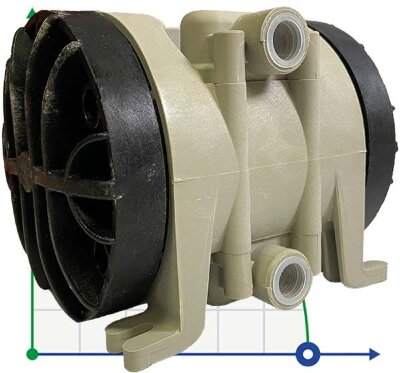 Пневматический мембранный насос PHOENIX 10-PP 1/4, P10P-HTTPV1