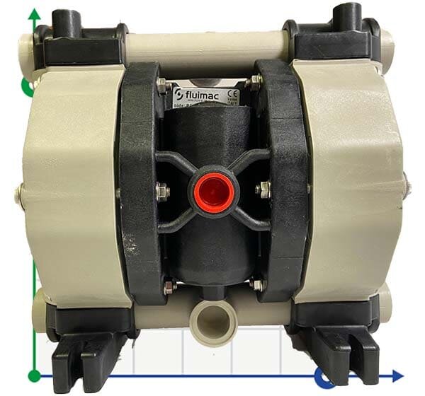 Pompe pneumatique à membrane PHOENIX 65-PP 1/2, P65-PHTTPTPT