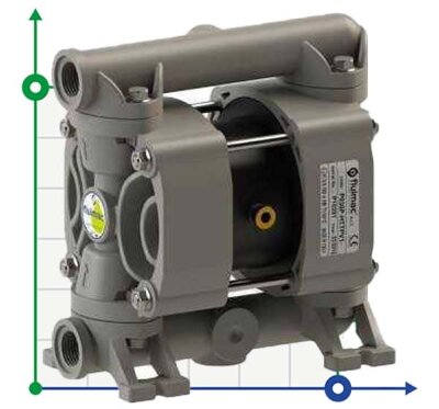 Pneumatic Membrane Pump PHOENIX P30 PP HYTREL+PTFE ATEX