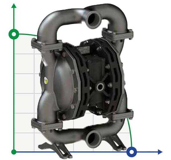 PHOENIX P400 AISI316 ATEX пневматичний мембранний насос