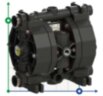 Pompe pneumatique à membrane pour acide sulfurique PHOENIX P90 PVDF SANTOPRENE+PTFE, 100 l/min