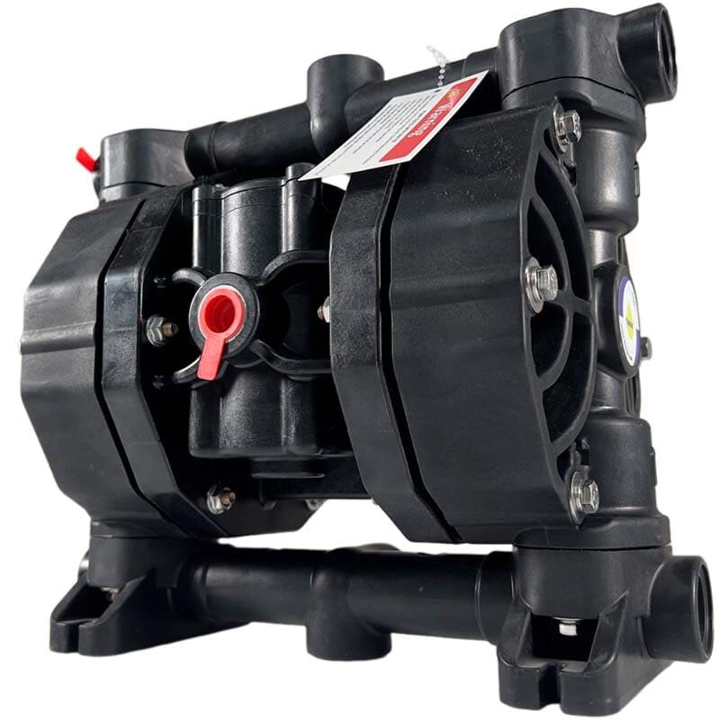 Bomba neumática de membrana para ácido sulfúrico PHOENIX P90 PVDF SANTOPRENE+PTFE, 100 l/min