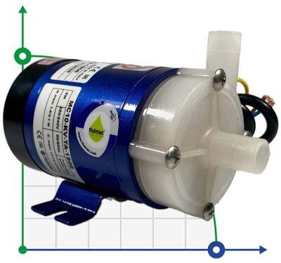 Герметичный насос с магнитной муфтой FLUIMAC MINI COMPASS MC 10 PVDF, 6 Вт, 220В