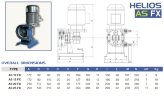 Pompe à tuyau pour coagulant FLUIMAC HELIOS AS 15 FX 228 l/h, 0,18 kW, 93 tr/min