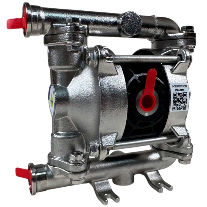 Pneumatic Diaphragm Pump PHOENIX P20 AISI316 HYTREL+PTFE, 20 l/min