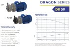Химический центробежный насос FLUIMAC DRAGON DR 50 PVDF, 7,5 кВт, 380В, Ex