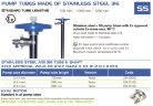 Pumping part (pipe) of the FLUIMAC NETTUNE drum pump made of AISI 316 (AISI 316 shaft), 1200 mm, Ø41 mm