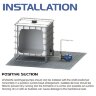 Pompe centrifuge horizontale à garnitures mécaniques DR 025 PP, 2,2 kW