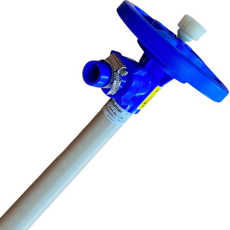 Pumping part (pipe) of the FLUIMAC NETTUNE drum pump made of PP (shaft HASTELLOY 2.4610), 1200 mm, Ø41 mm