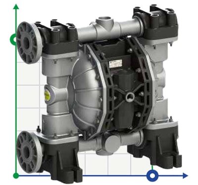 PHOENIX P500 ALU SANTOPRENE+PTFE ATEX пневматический мембранный насос