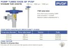 Pumping part (pipe) of the FLUIMAC NETTUNE drum pump made of PVDF (HASTELLOY 2.4610 shaft), 700 mm, Ø41 mm