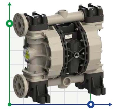PHOENIX P500 PP SANTOPRENE+PTFE ATEX пневматический мембранный насос
