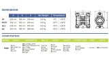 Pompe pneumatique à membrane pour coagulant PHOENIX P55 AISI316 HYTREL+PTFE, 55 l/min