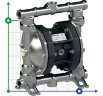 Pompe pneumatique à membrane pour coagulant PHOENIX P55 AISI316 HYTREL+PTFE, 55 l/min