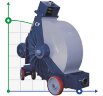 Pompe à tuyau pour colle FLUIMAC HELIOS ATR 280 FX 43830 l/h, 15 kW, 40,1 tr/min