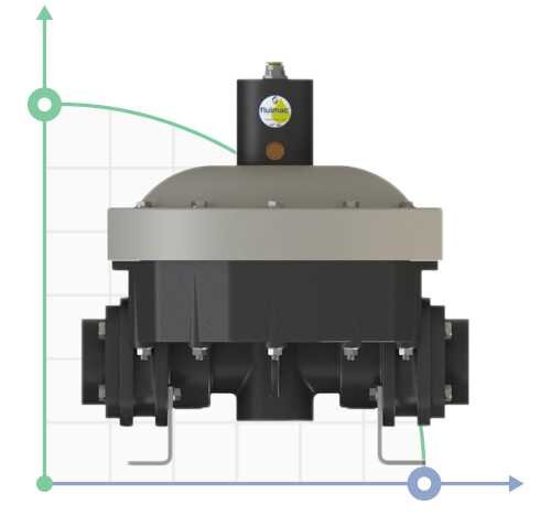 Pulsation damper 50 PVDF