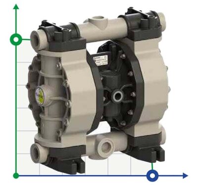 Bomba neumática de diafragma PHOENIX P160 PP SANTOPRENE+PTFE ATEX