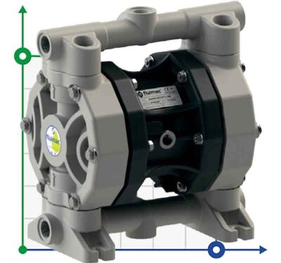 Pneumatic Diaphragm Pump PHOENIX P55 PP SANTOPRENE+PTFE, 55 l/min for coagulant